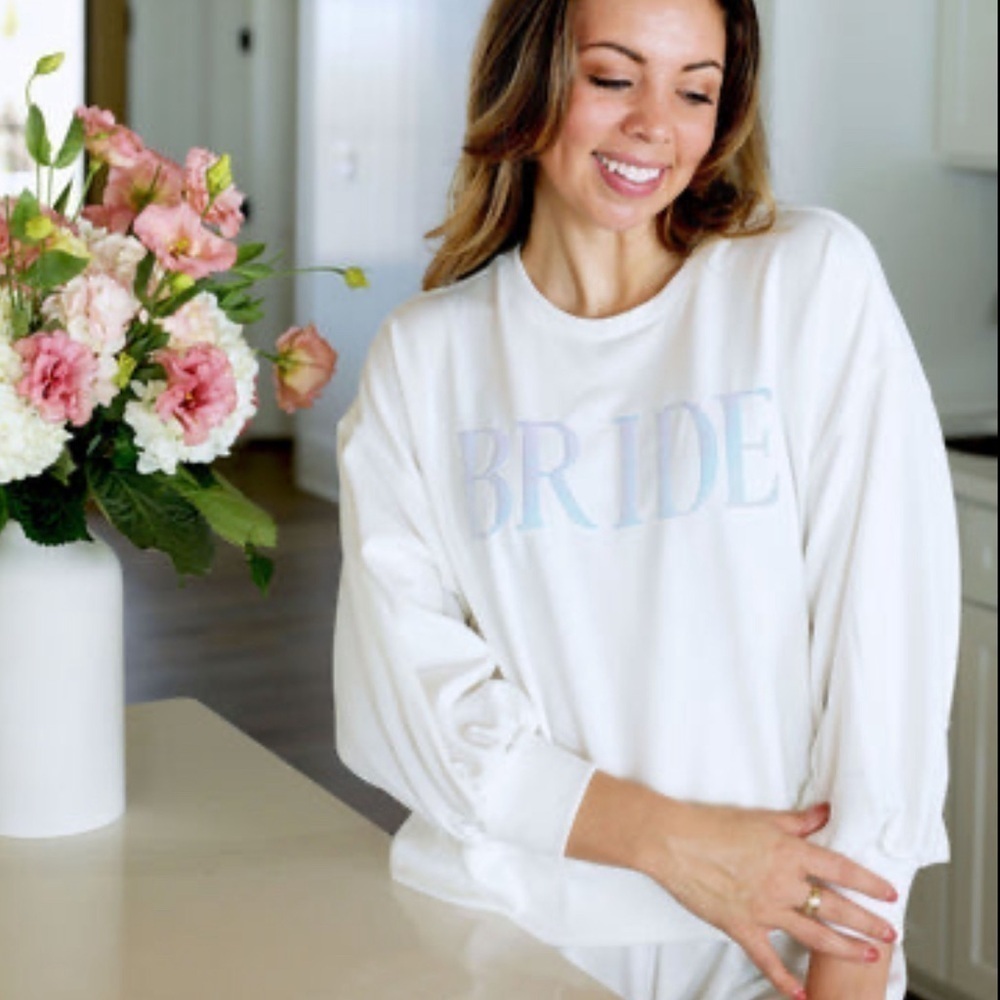 BRIDE sequin Millie sweatshirt by Mary Square NWT